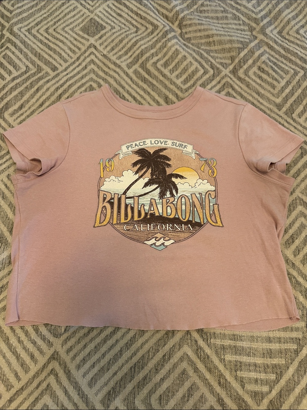 Billabong Mauve Palm Graphic Tee